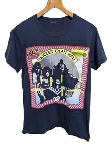 상태 A 키스의 밴딩 T셔츠 KISS의 지옥의 비명 T셔츠