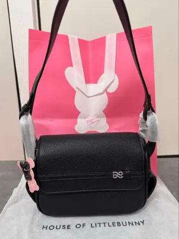 HOUSE OF LITTLEBUNNY 블랙 숄더백