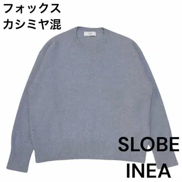[ 새상품급 ] SLOBE IENA 폭스 캐시미어 넥 니트 2024