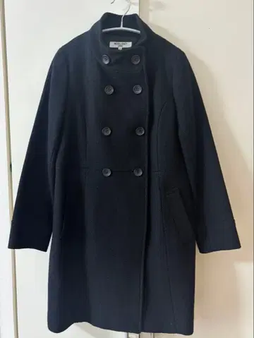 NATURAL BEAUTY BASIC 블랙 울 코트 M