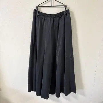 DRESSTERIOR 블랙 플레어 롱 스커트