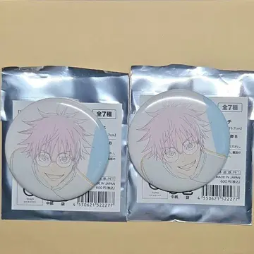 애니메이션 주술회전전 회옥옥절 원화 캔뱃지 고죠 사토루 세트