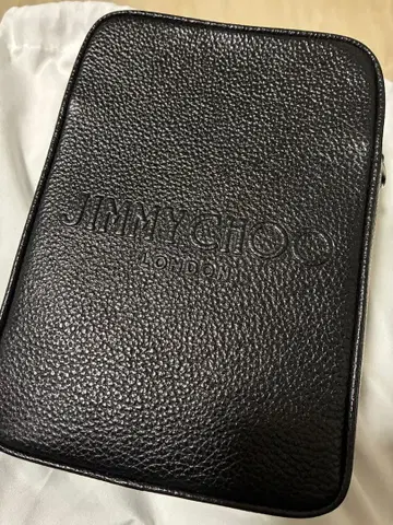 JIMMY CHOO 블랙 가죽 숄더백