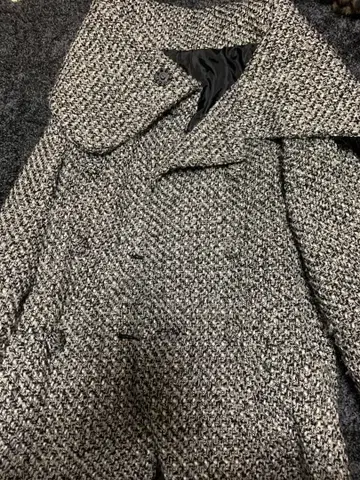 트위드 체스터 코트 M 사이즈