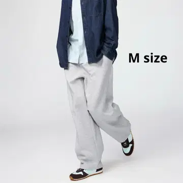 [ UNIQLO C ] [ 미사용 ] 맨투맨 와이드 팬츠 03 그레이