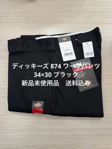 34 x 30 블랙 디키즈 874 워크 팬츠