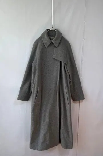 바카 투모로우랜드 캐시미어 혼방 발마칸 코트 그레이 36