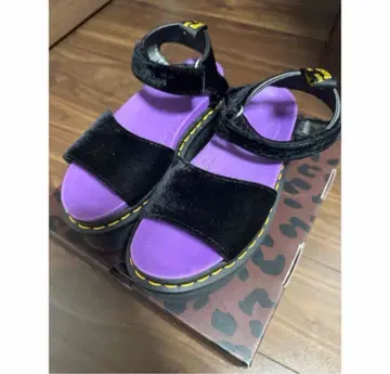 닥터마틴 엑스걸 콜라보 블랙 보라색 24cm