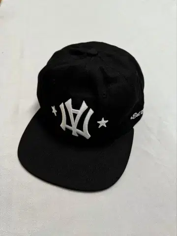 AEAE NY 로고 자수 블랙 야구 모자