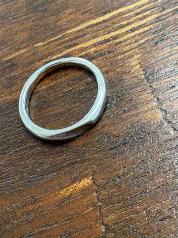 ete 심플 실버 반지