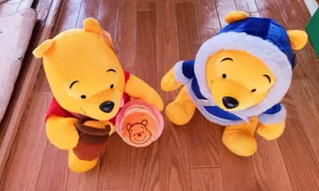 귀여운 푸우 큰 인형 2개 세트