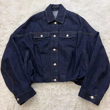 [ 새상품급 ] 드리스반노튼 개더 오버 사이즈 데님 자켓 S