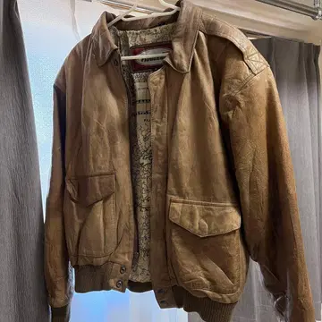 Route 66 브라운 가죽 자켓 S