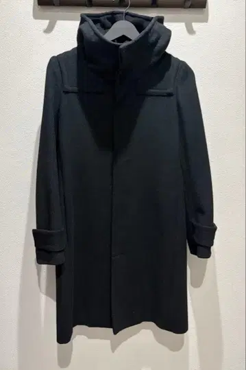 green 울 코트/블랙 현 HYKE