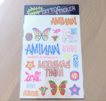 WANIMA BAMBOOM NIGHT 루미너스 타투 스티커 [축광]