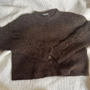 미사용 새상품 AE 브라운 니트 가디건 택 포함