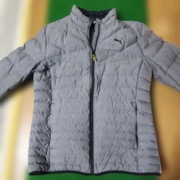 Puma 퀼팅 자켓 그레이