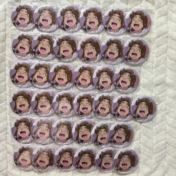 닌타마 란타로 백면상 잠옷 캔뱃지