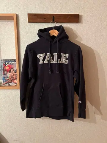 챔피온 예일 챔피온 후드티 M 네이비 미국제