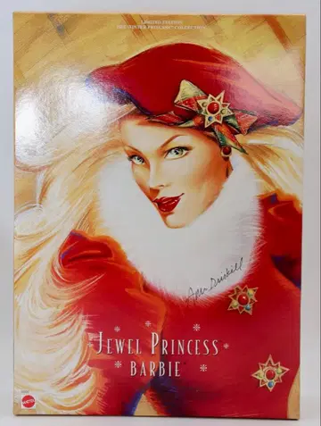 Jewel Princess Barbie 한정판 인형 본체 상자에 사인입