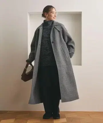 BEAUTY&YOUTH 리버 스텐 칼라 롱 코트