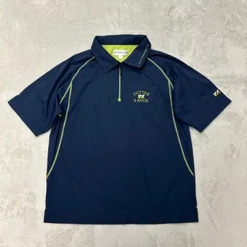 미사용 새상품 커터 앤드 버크 네이비 M 집업 셔츠