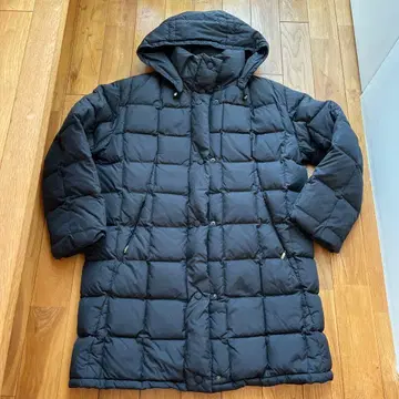 블랙 퀼팅 다운 자켓