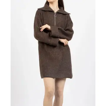 [ 새상품 ] archives 하프 지퍼 니트 원피스