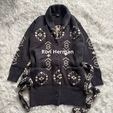 론 헤르만 오르테가 무늬 카우친 가디건 알파카