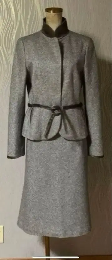 빅 사이즈 TO BE CHIC 캐시미어 혼방 셋업