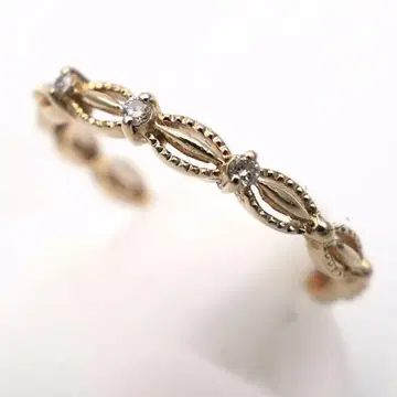 agete K10 다이아몬드 반지 아가트 0.02ct