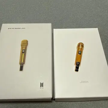 BTS MIC BADGE 지민 골드