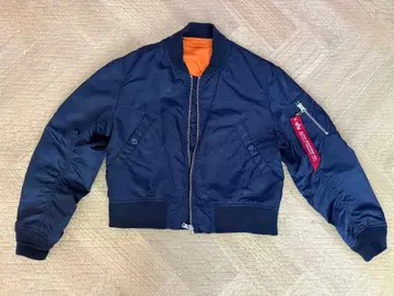 알파인더스트리 MA-1 자켓 네이비 리버서블 XS