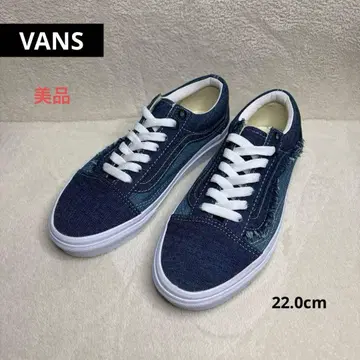 반스 스니커즈 데님 새상품급 여성용 22cm