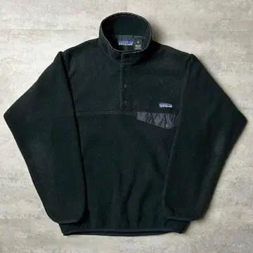 파타고니아 스냅T 올 블랙 플리스 풀오버