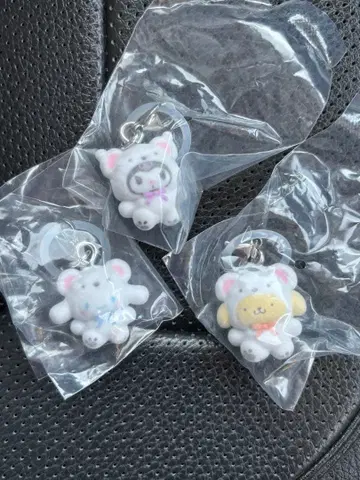 산리오 포근포근 스노우 메지루시 액세서리 3점