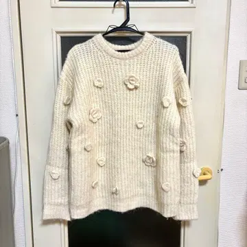 MOUSSY/플라워 니트