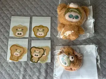 주술회전 하구하구미 세가 럭키 쿠지 나나미 켄토 봉제 인형 스티커