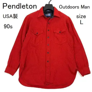 펜들턴 아웃도어맨 USA제 울 셔츠 자켓 충전솜 L