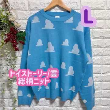 [ 한정 가격! ] 토이 스토리 니트 스웨터 구름 L 사이즈