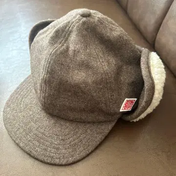 브라운 귀도리 포함 플라이트 캡