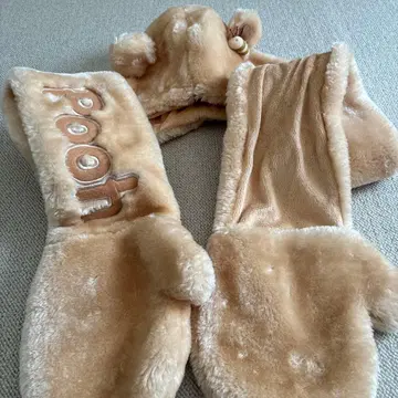 곰돌이 푸 귀 달린 후드 캡