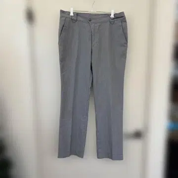 메이플 melple 그레이 스트라이프 블랙 슬랙스 사이즈 L