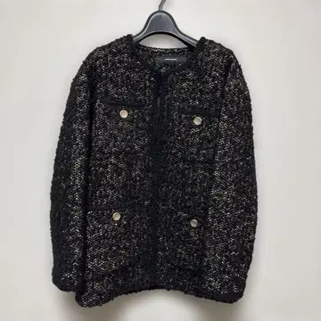 저널 스탠다드 트위드 자켓 F 사이즈 브라운 블랙