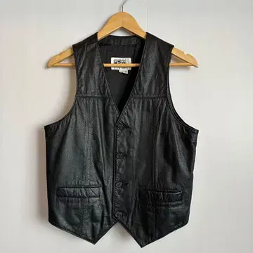[ NEO BLOOD ] 블랙 가죽 베스트 사이즈 F