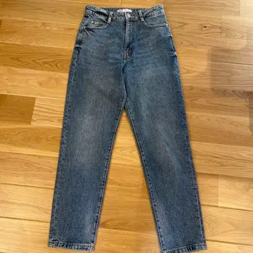 ZARA 하이웨스트맘 레그 청바지 36