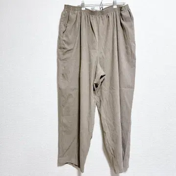 베이지 캐주얼 팬츠 허리밴딩 [3L 상당] 그레이지 여성용