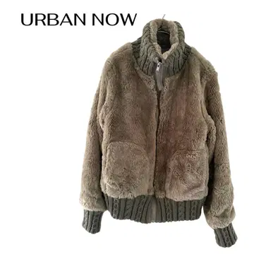 URBAN NOW 퍼 아우터 겉옷 방한 니트 집업 코트