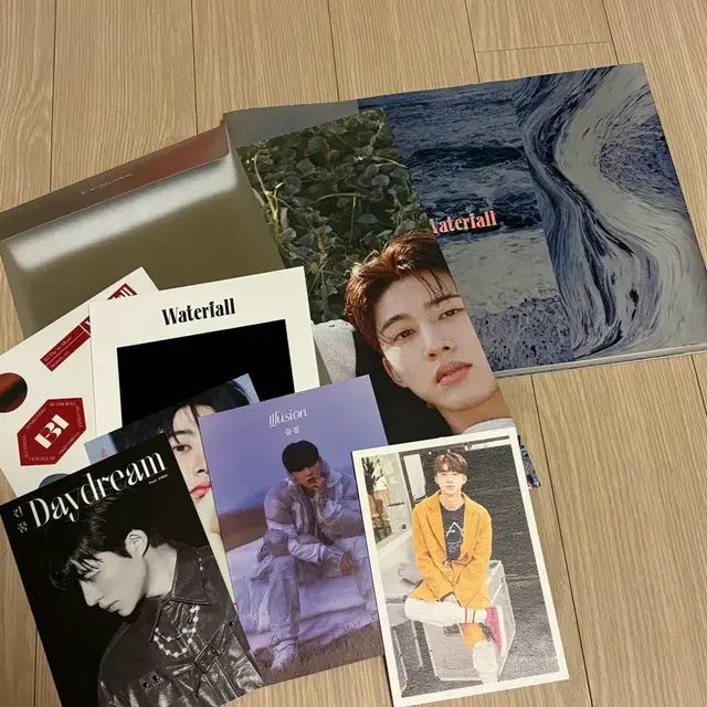 일괄) 비아이 김한빈 Waterfall 앨범 bi cd 포카 타이거빈