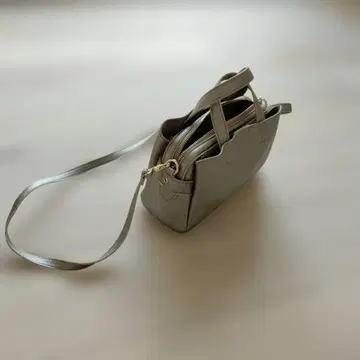 레리안 그레이 숄더백 더블 지퍼